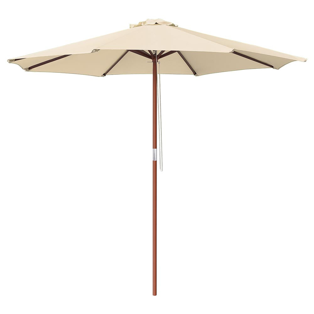 beige patio umbrella