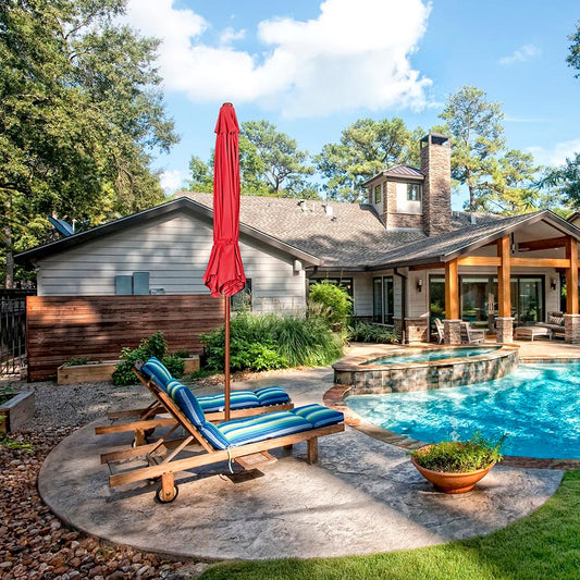 patio umbrella wooden base
