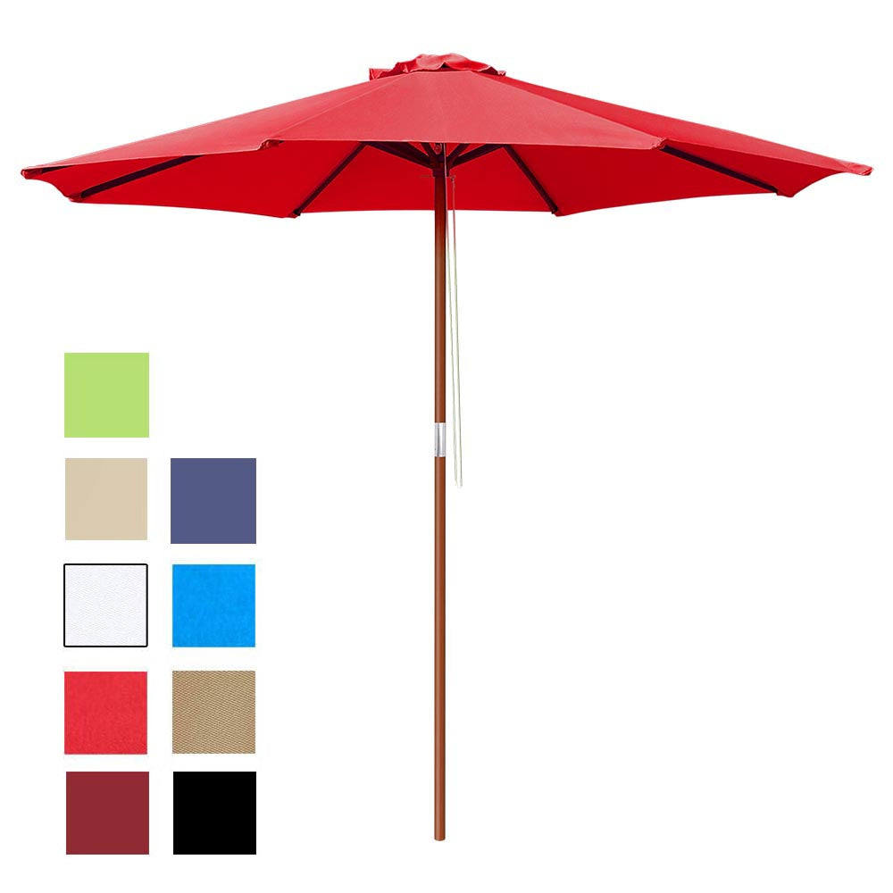 wood pole umbrella