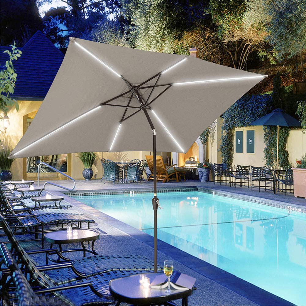 patio umbrella with lights