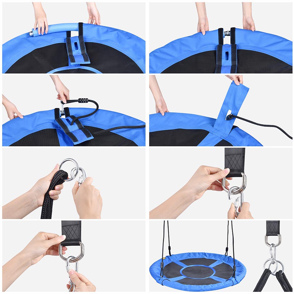 swing with carabiners