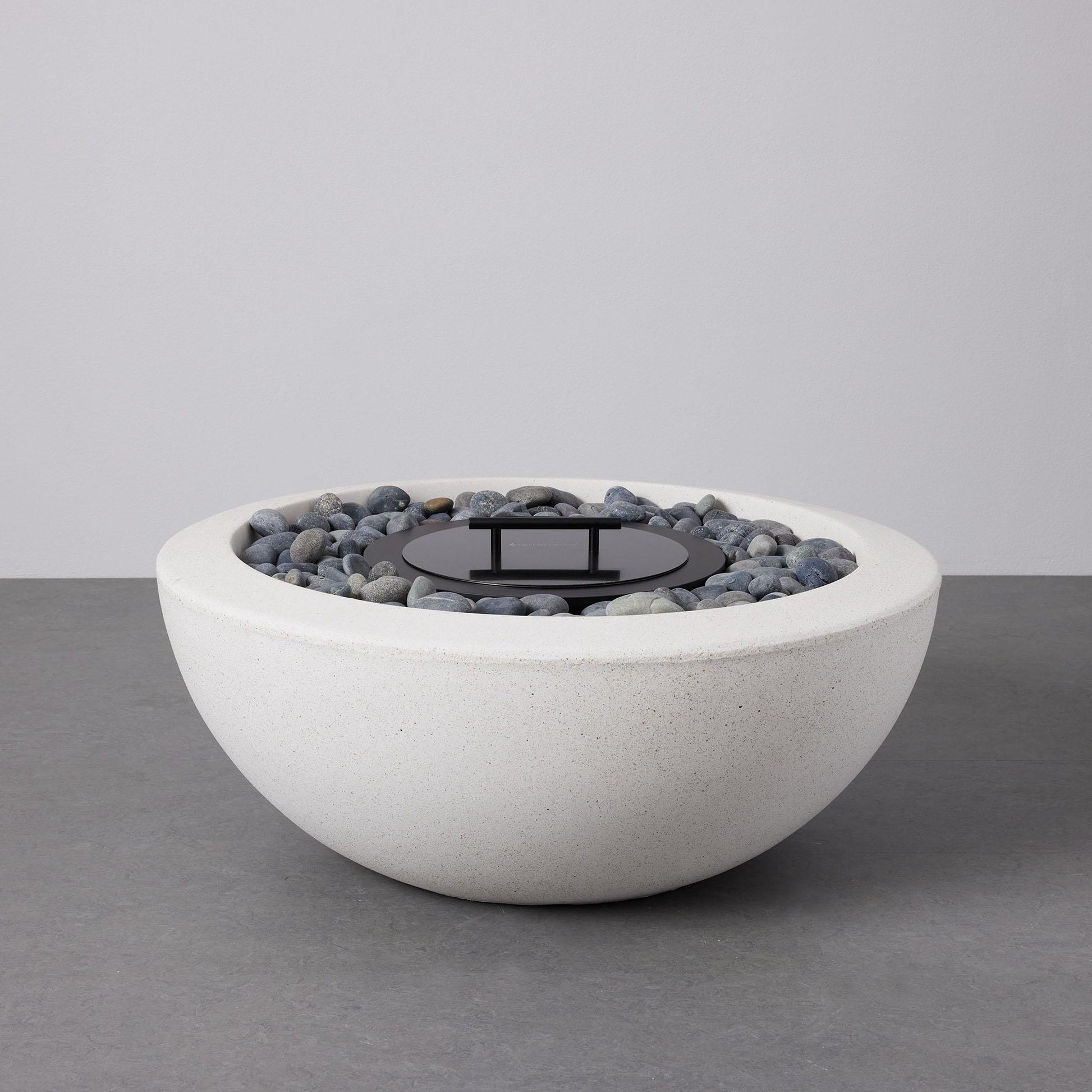 white fire pit
