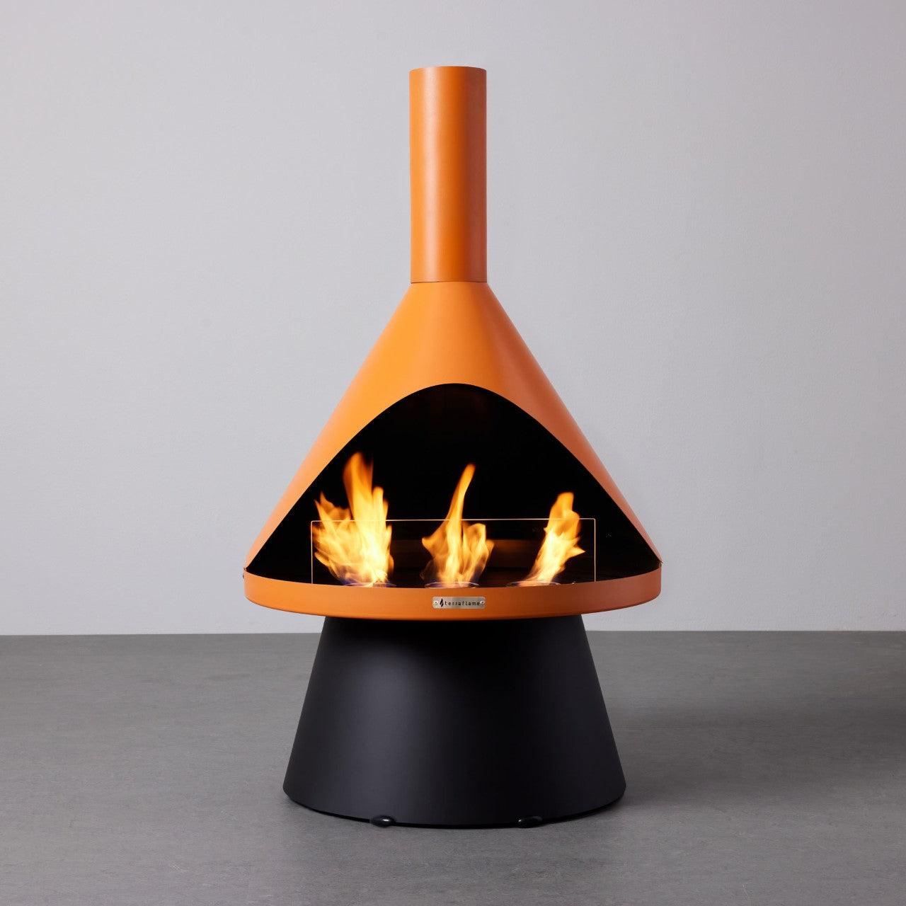 Lloyd fireplace orange
