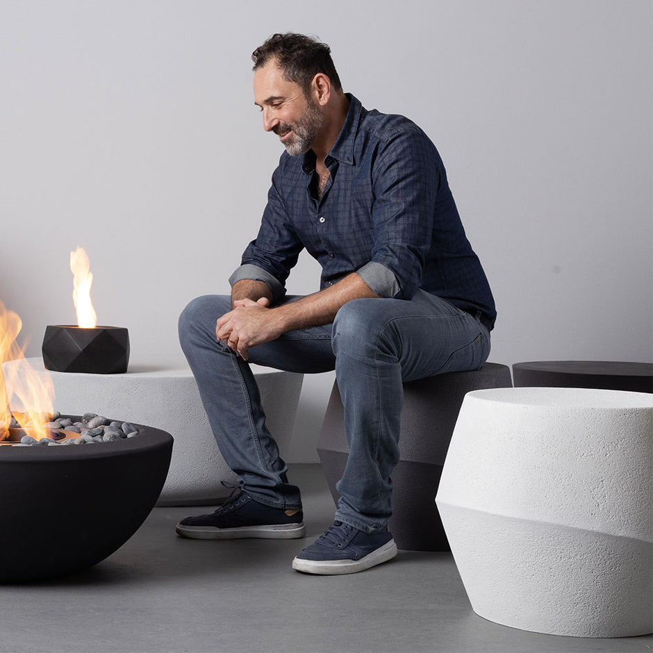 Lightweight Concrete Arlo Stool