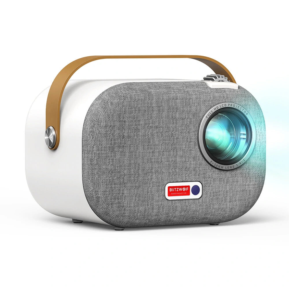Blitzwolf®V2 1080P Android Projector - Automatic Keystone Correction 5G-WIFI