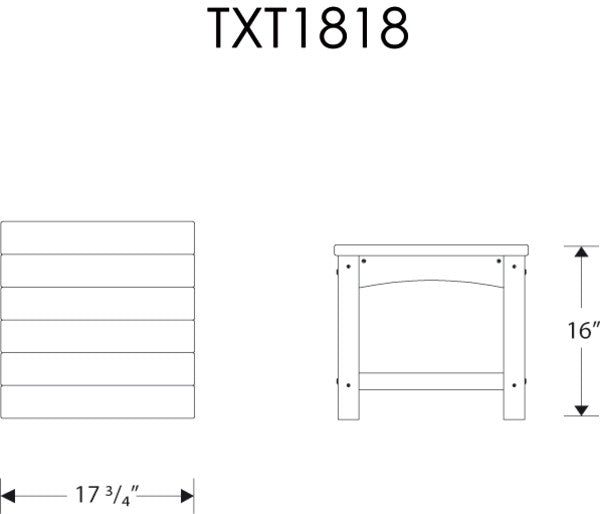 Trex Outdoor Furniture Rockport Club 18" Side Table