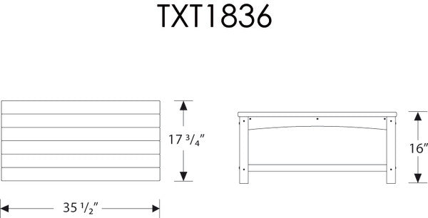 Trex Outdoor Furniture Rockport Club Coffee Table