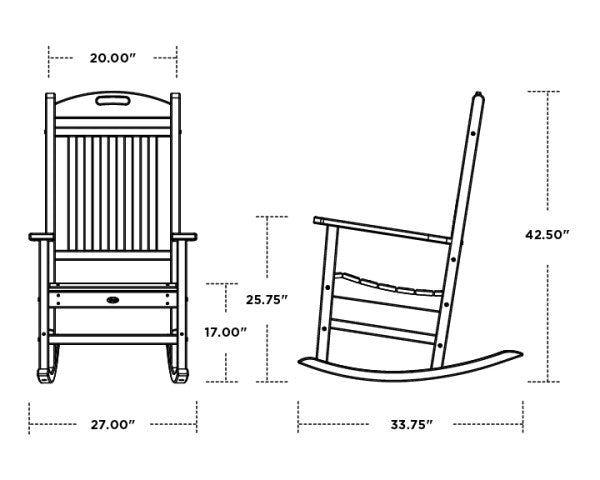 Trex Outdoor Furniture rocker dimensions