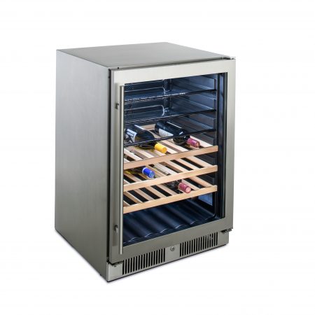 angled glass door drink fridge