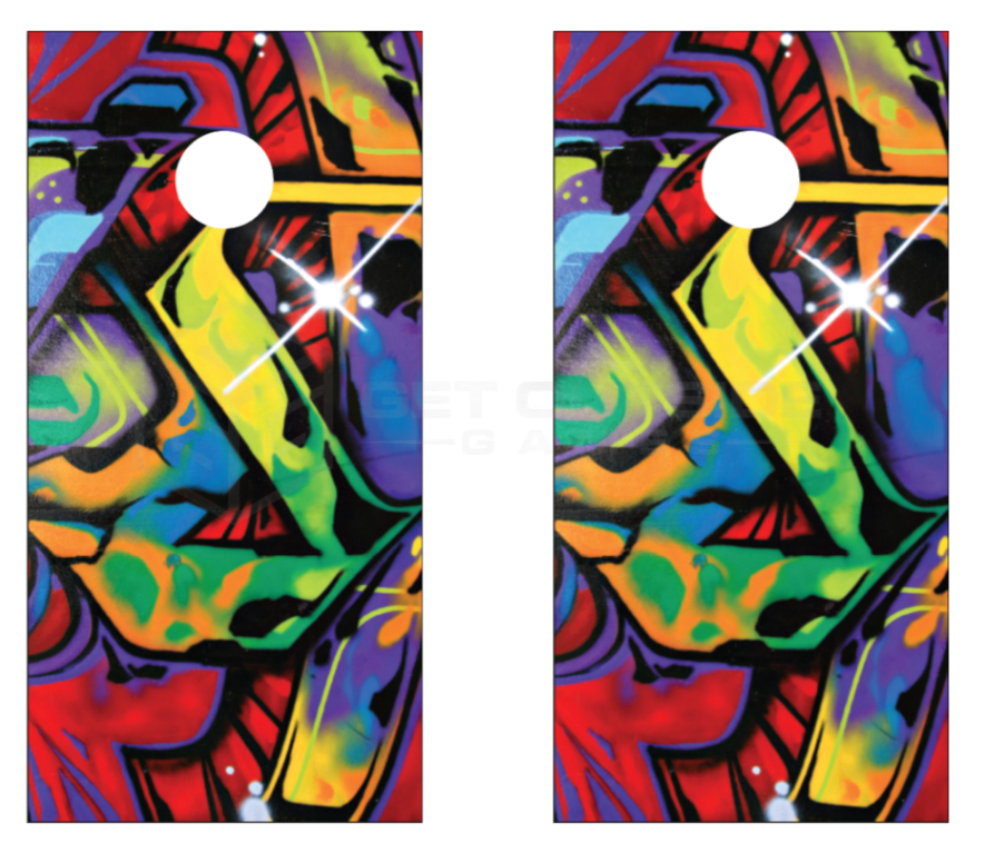 Fun Pattern Cornhole Boards