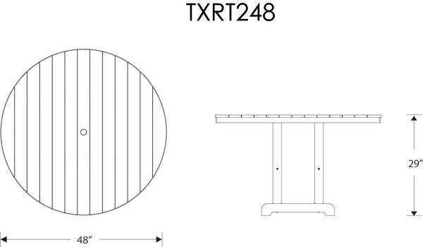 Trex Outdoor Furniture table dimensions