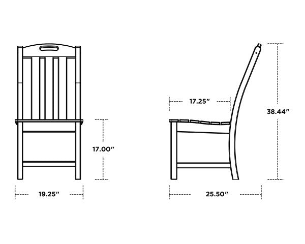 Trex Outdoor furniture chair dimensions