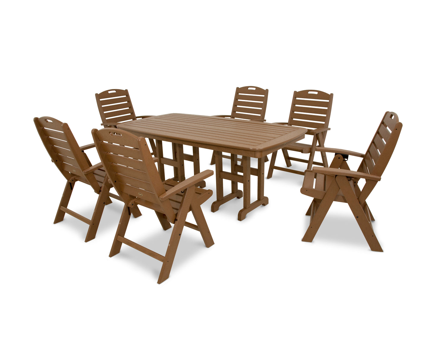 Trex Outdoor Furniture Yacht Club Highback 7-Piece Dining Set