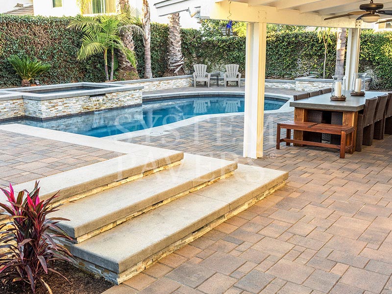 System Pavers pool deck