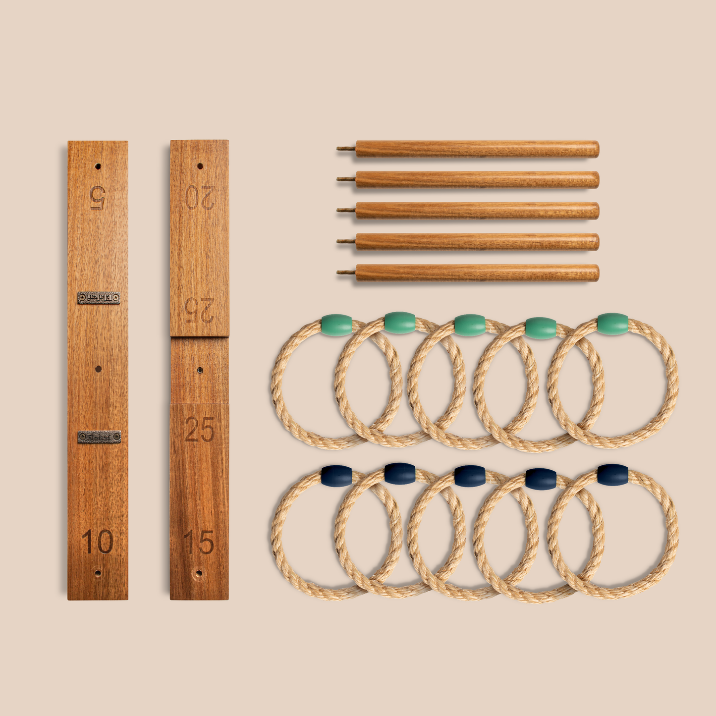 Ring Toss Game - Premium wood and rope