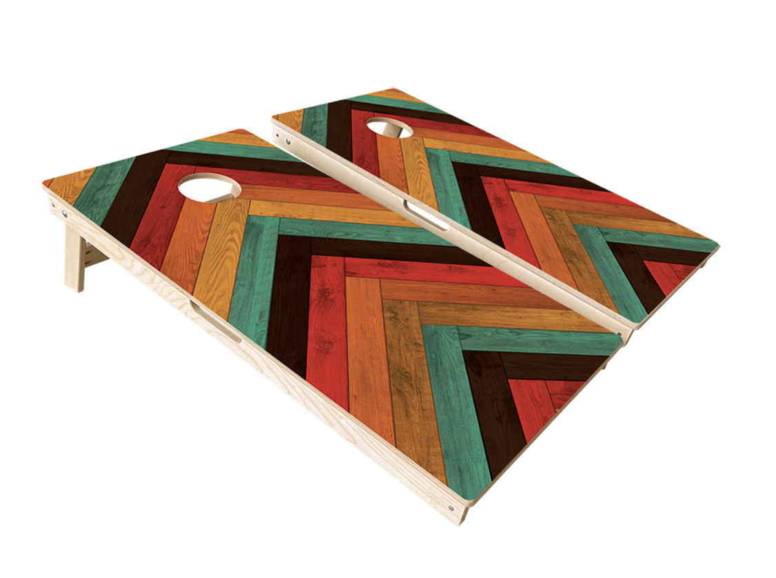 Fun Pattern Cornhole Boards