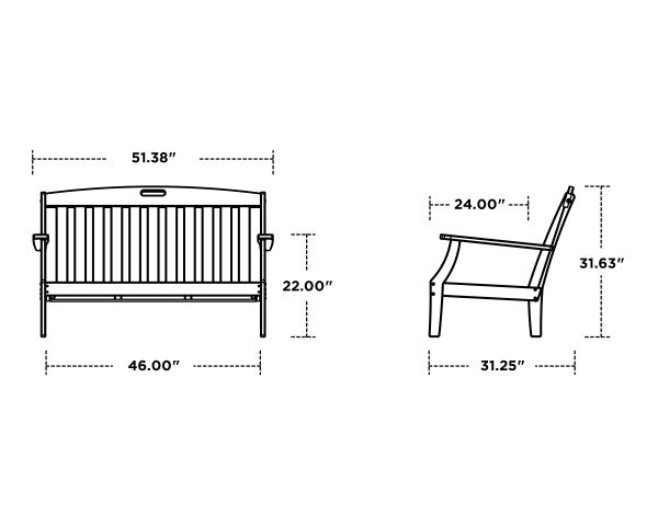 Trex Outdoor furniture dimensions