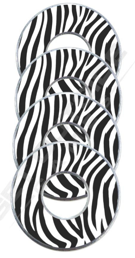 zebra print washers