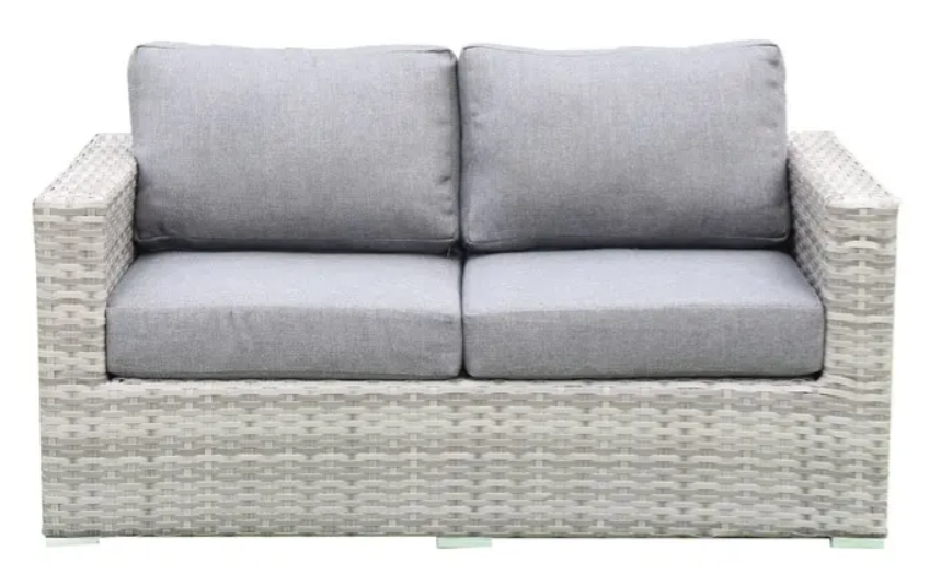 outdoor loveseat - gray