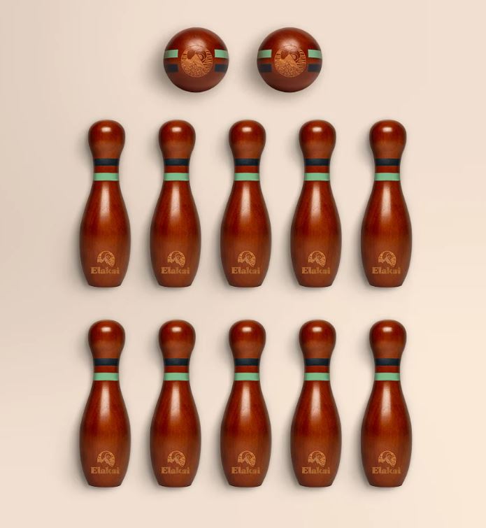 wooden bowling pins