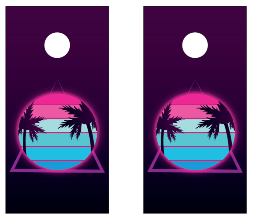 Sunset Cornhole Boards