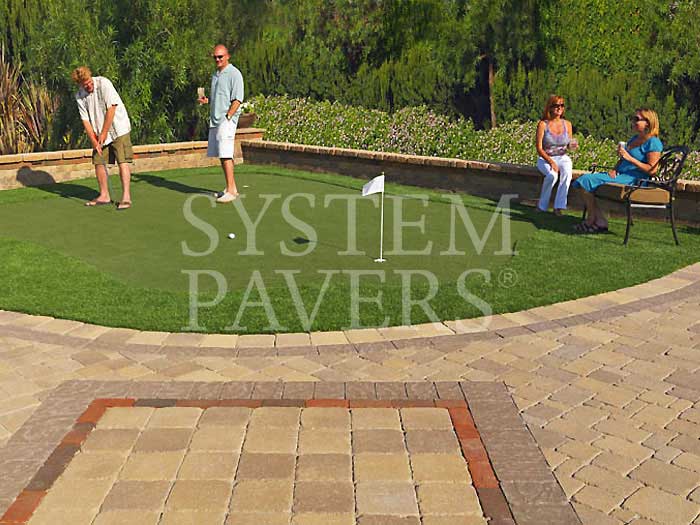 System Pavers putting green