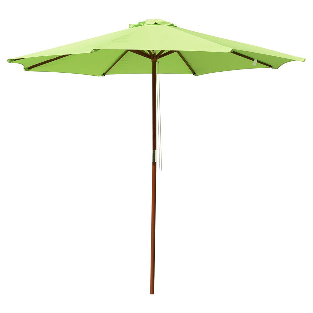 green patio umbrella