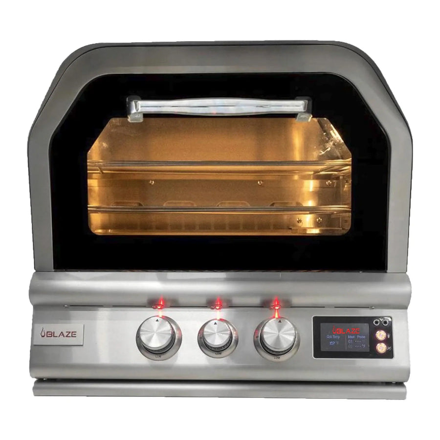 built-in pizza oven
