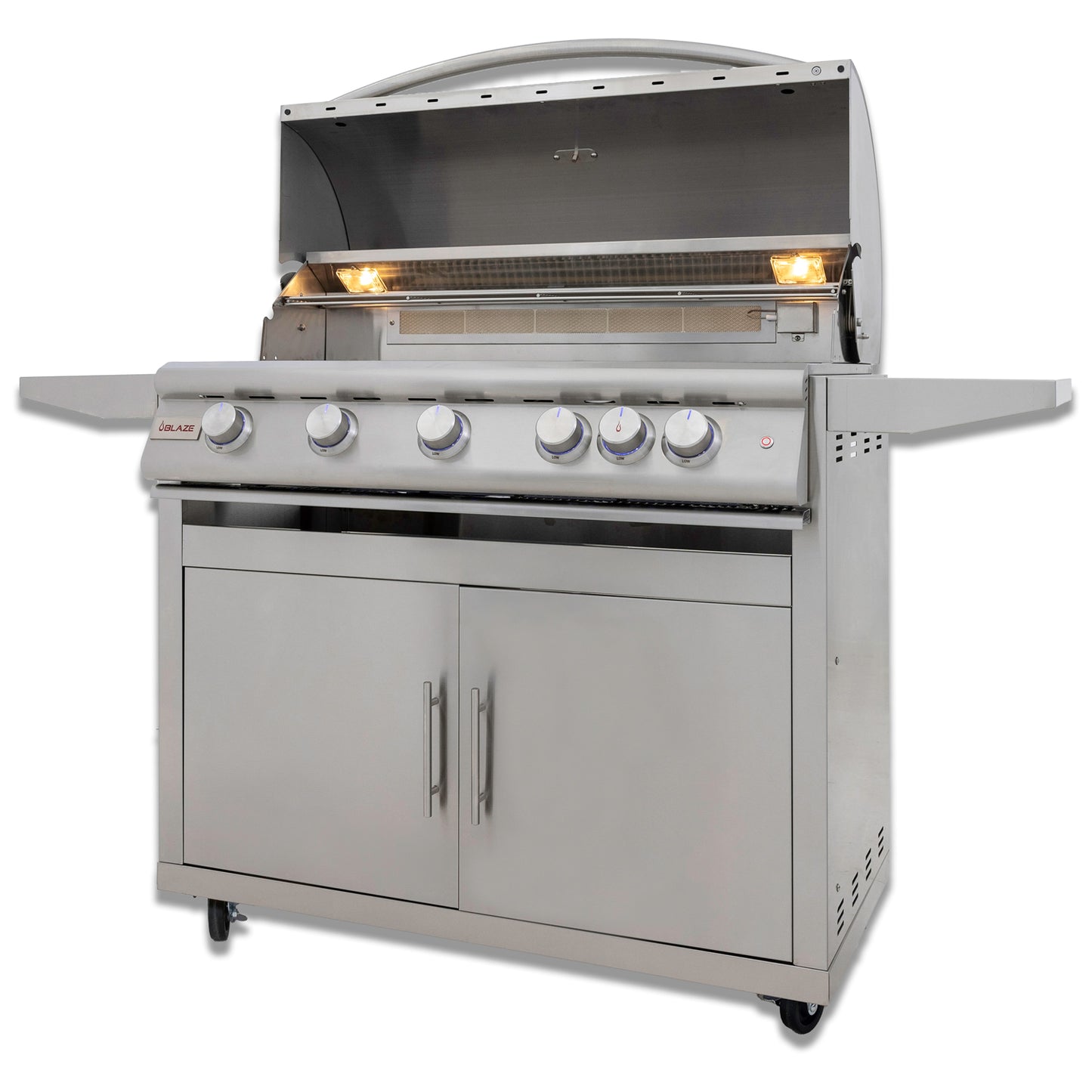 Blaze 40-Inch 5-Burner Premium LTE+ Gas Grill with Rear Burner and Built-in Lighting System