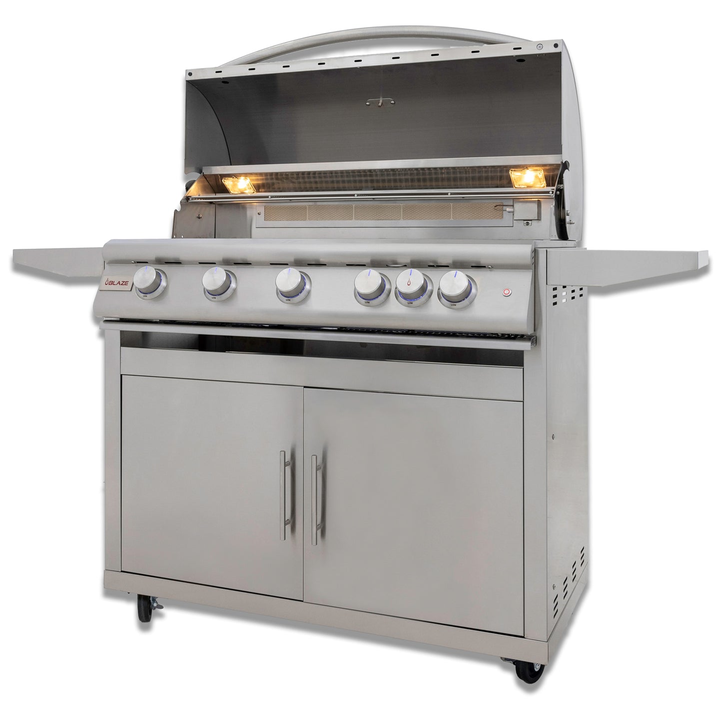 Blaze 40-Inch 5-Burner Premium LTE Gas Grill with Rear Burner and Built-in Lighting System