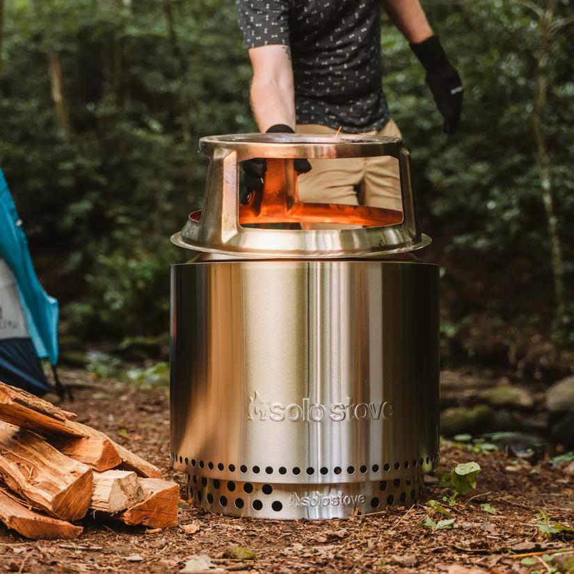 Solo Stove with cooking hub