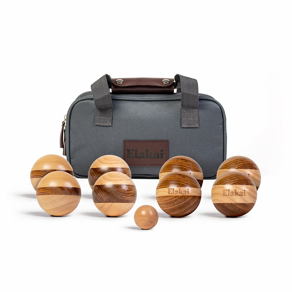 bocce ball set with case