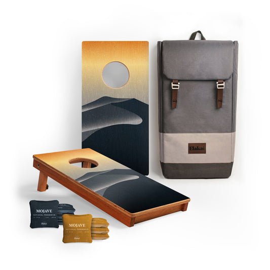 Compact Travel Cornhole Board Set - 1ft x 2ft Mojave (Bags Included)