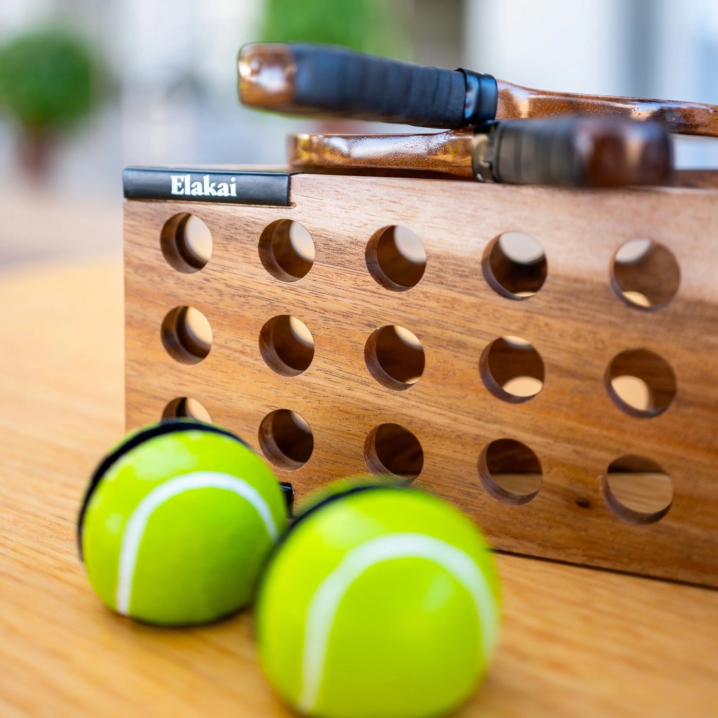 Tabletop Tennis Set - Solid Acacia Wood