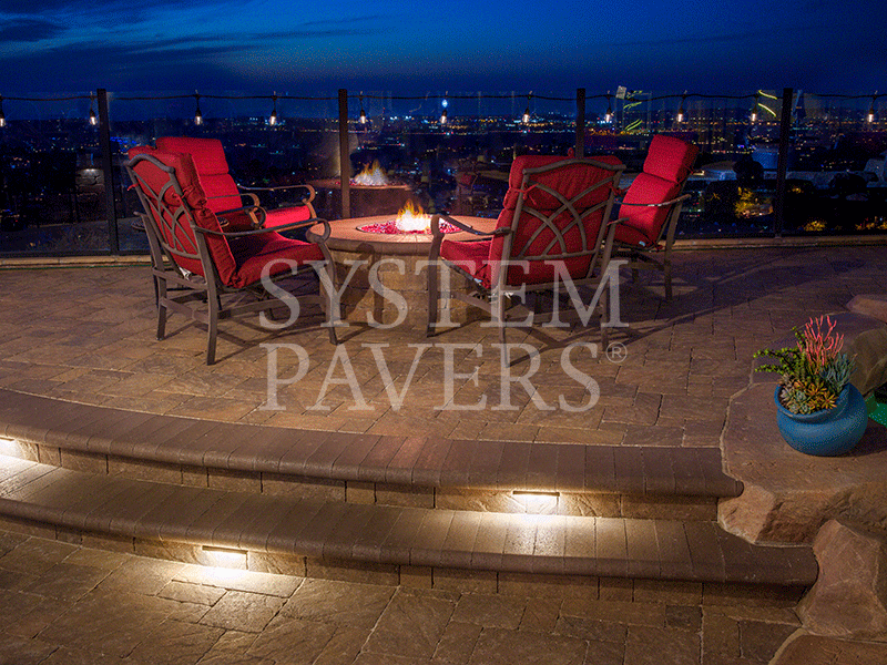 System Pavers patio lighting