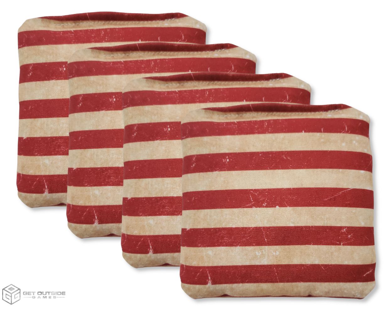 USA stripes cornhole bags
