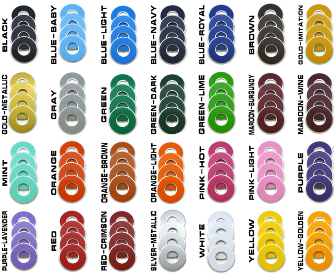 Washers for washer toss- all colors