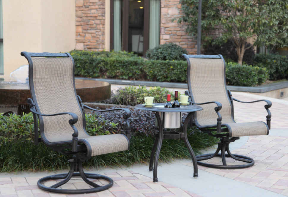 Bronze patio set - 3 piece