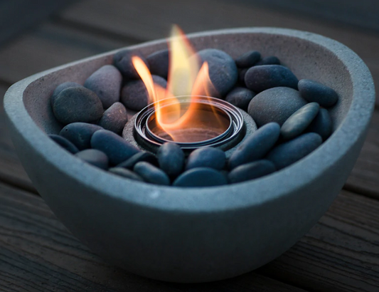 terra flame table top fire bowl - wave